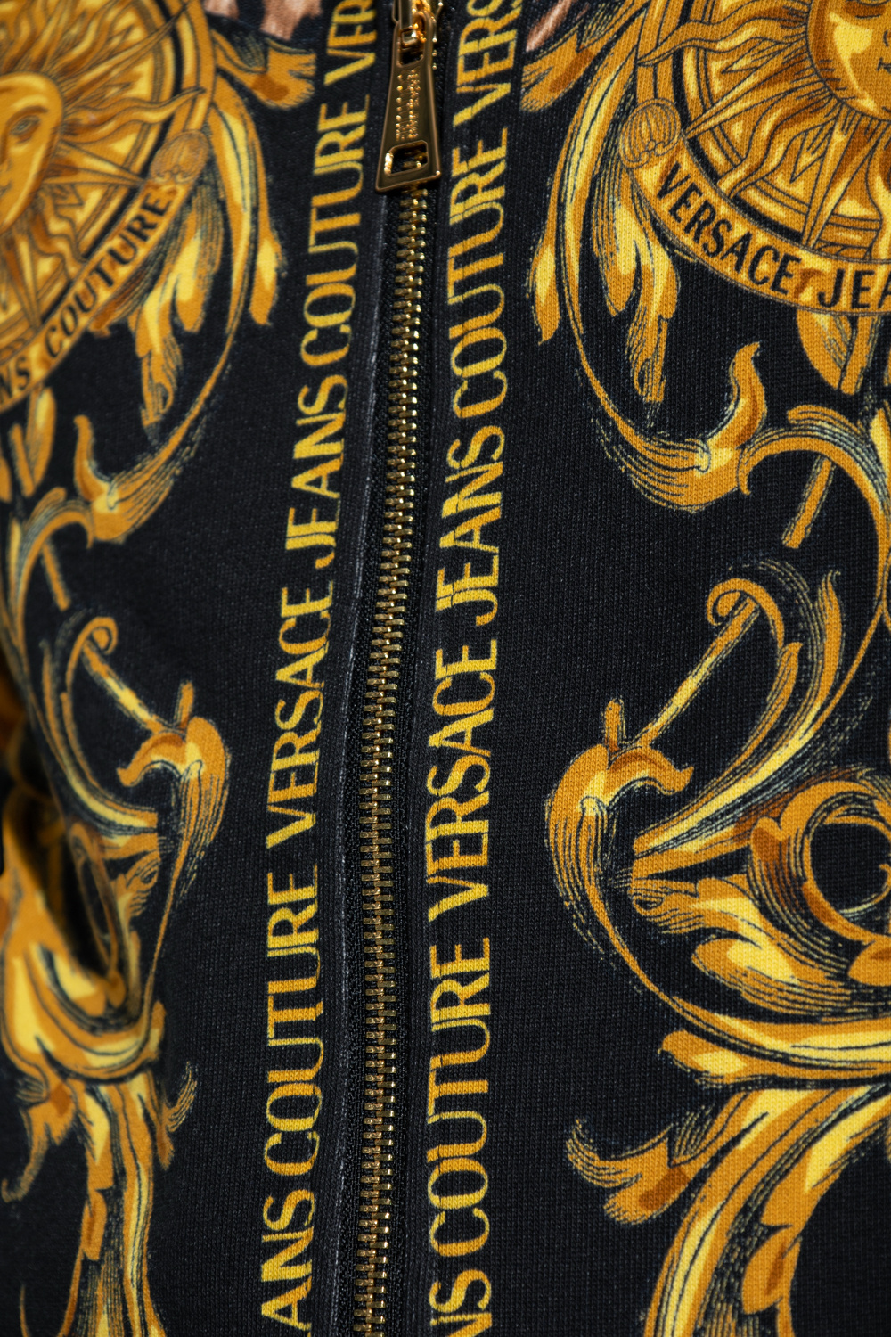 【Versace Jeans Couture】サンフラワーガーランド スウェット Sweatshirt with 'Garland Sun' motif Versace Jeans Couture